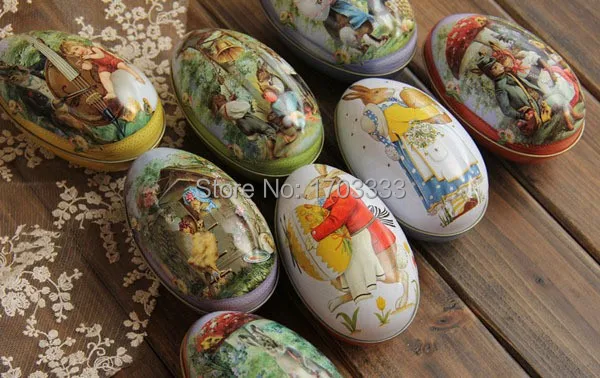 2016 Новые Пасхальные украшения кабошоны Модные яйца Оловянная коробка для