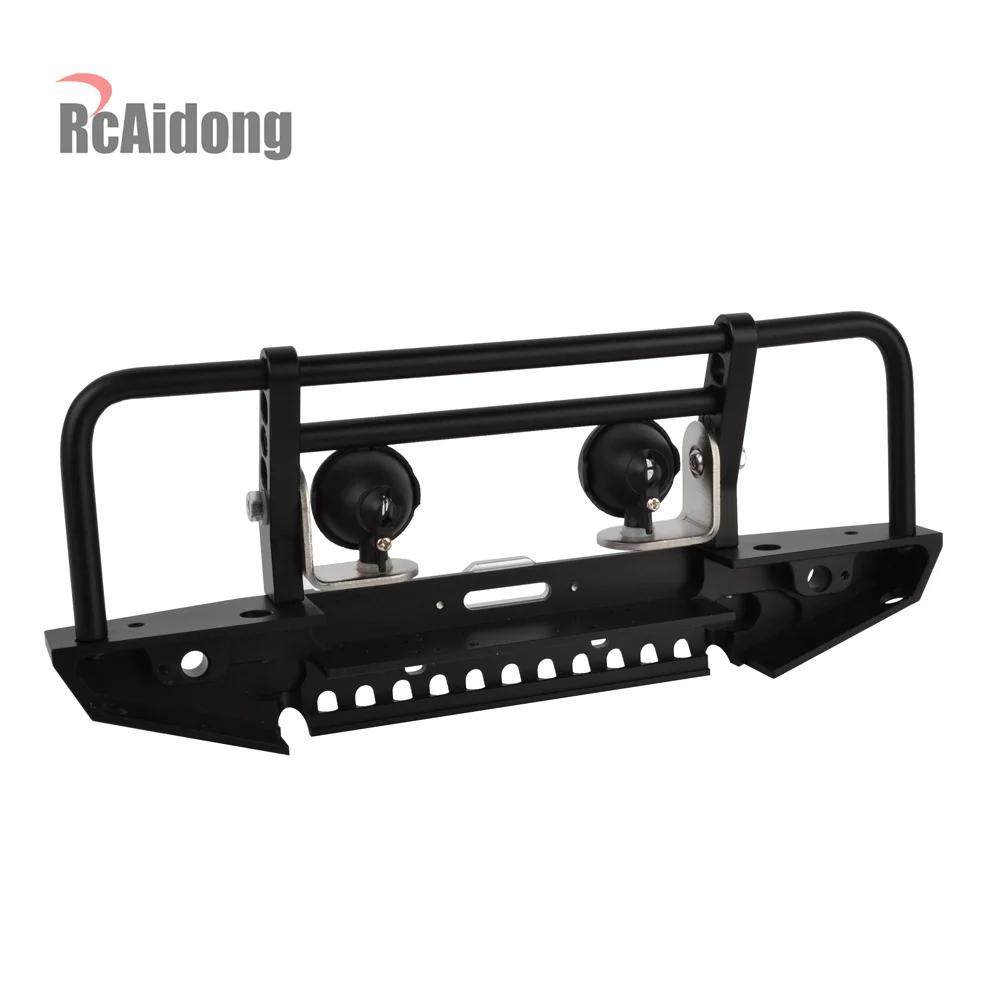 1/10 Rc автомобиль металлический передний бампер и светодиодный свет для RC