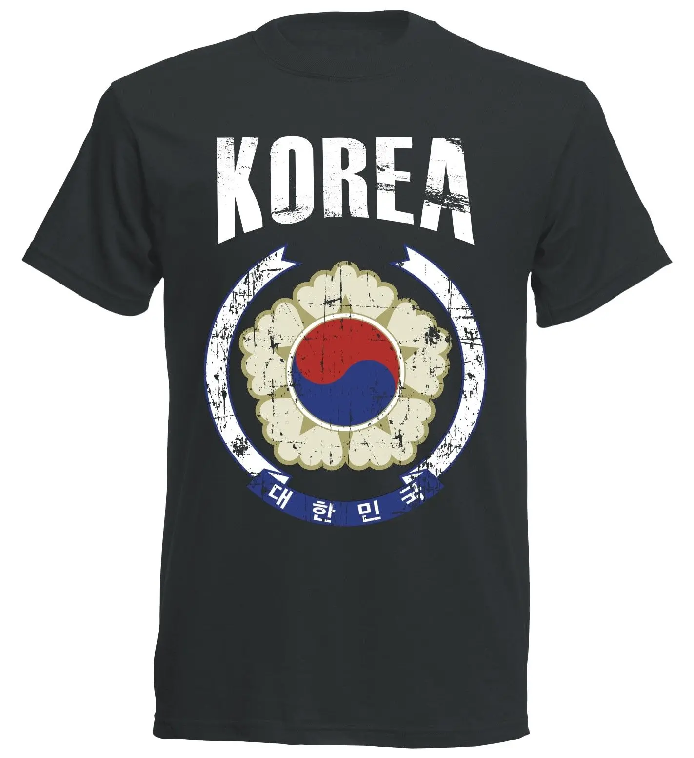 

Summer Short-Sleeved Cotton T-Shirt Sudkorea T-Shirt Korea Vintage 2018 New Arrive