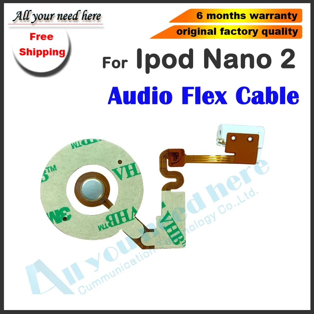 1/2 шт Новый для ipod nano 2 2th аудио гибкий кабель Замена разъема наушников iPod Nano Gen клик