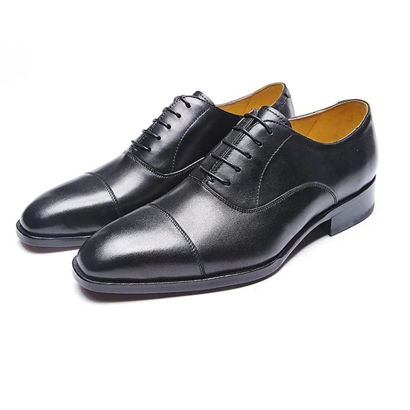 GRIMENTIN brand handmade shoes male men genuine leather black wedding business dress 2019 hot sale | Обувь