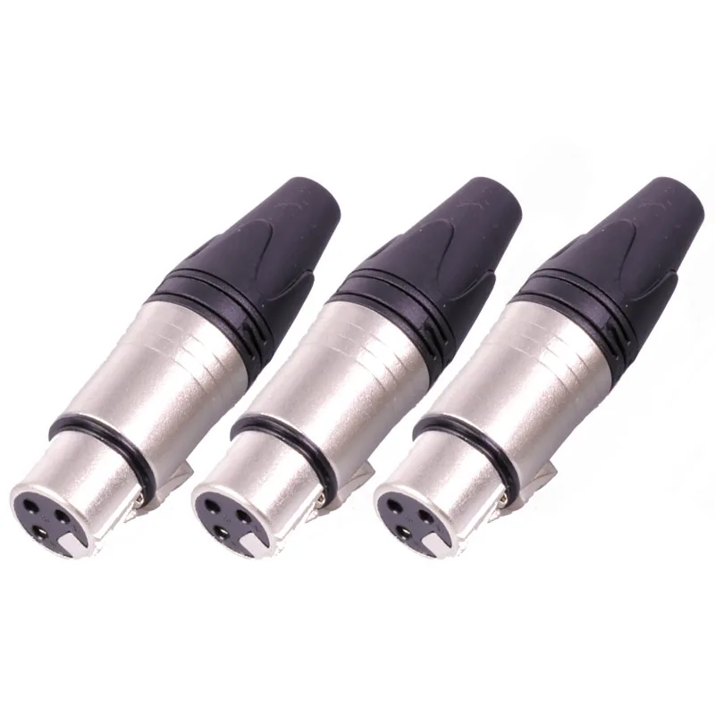 1 шт. NC3MXX и NC3FXX XLR разъем, 3 Pin, пайка XL штекер и Женский Разъем Аудио Микрофон разъем для микрофона, 7 цветов