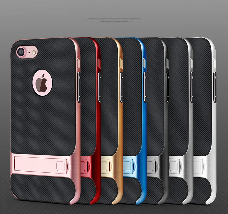 CAPSSICUM чехол с подставкой для iPhone 7 7 Plus PC силиконовый гибкий тонкий гелевый Чехол с подставкой для iPhone 7 Plus