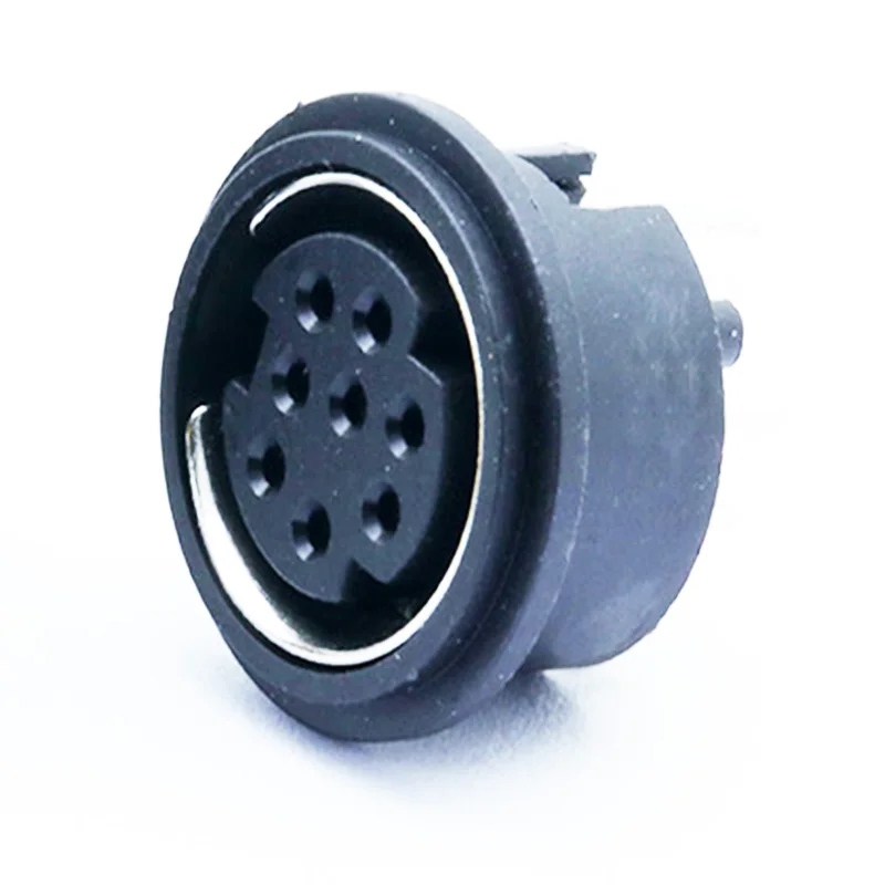 10 шт./лот 8-контактный разъем Mini DIN Female 8Pin Jack PS2 Round терминал шасси - купить по