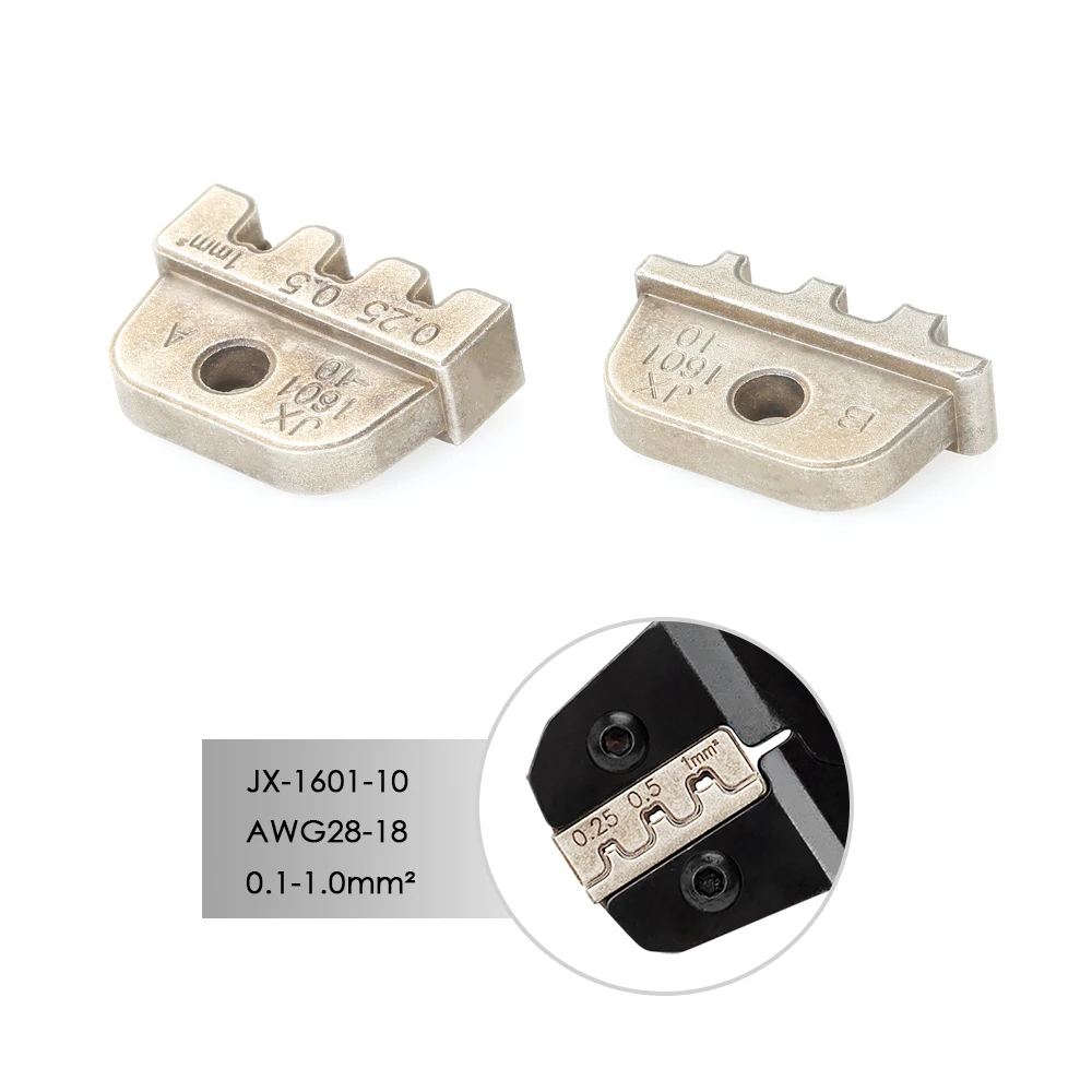 Провода щипцы плоскогубцы челюсти JX 1601 10 AWG28 18 0 1 1.0mm ² Обжимной наконечник