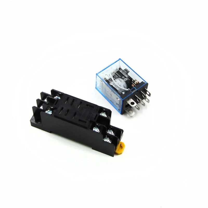 Реле питания LY2NJ 12 В DC катушка миниатюрное реле DPDT 8 контактов 10A 240VAC LY2 HH62P JQX 13F с