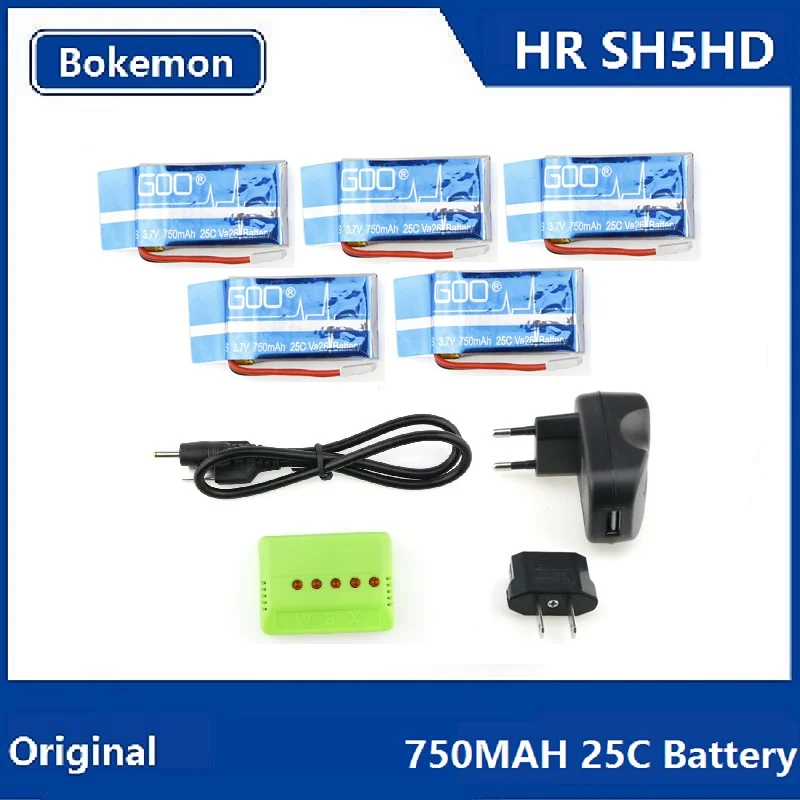 HR SH5 sh5hd RC Quadcopter запасной Запчасти 750 мАч 25c Батарея (купить 5 комплектов Скидка