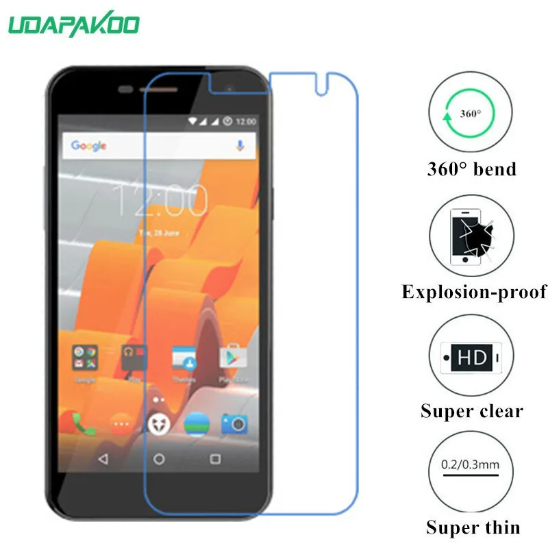Udapakoo прозрачная защитная пленка из закаленного мягкого стекла для Wileyfox Spark Nano