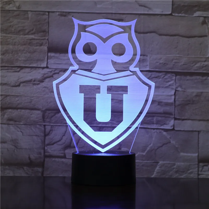 Новая сова новинка 3D лампа в виде животного светодиодный чное USB светодиодное