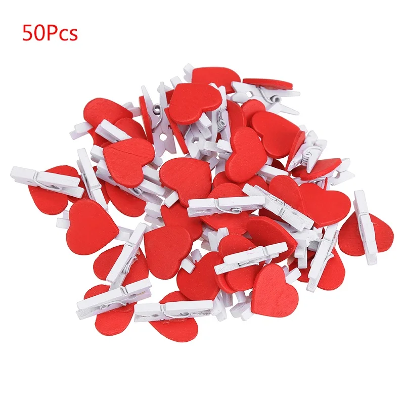 Type B 50pcs 100 шт./компл. стены Стикеры Мини Деревянный красный «любящее сердце» Губка Стикеры s DIY ремесло домашнего офиса школы канцелярские Декор атрибуты Горячие - Цвет: Type B 50pcs