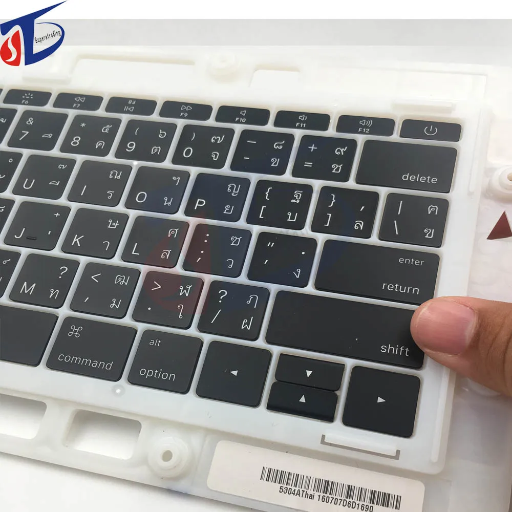 Идеальная Новинка для macbook pro 13 дюймов retina A1708 тайская клавиатура с клавишами и
