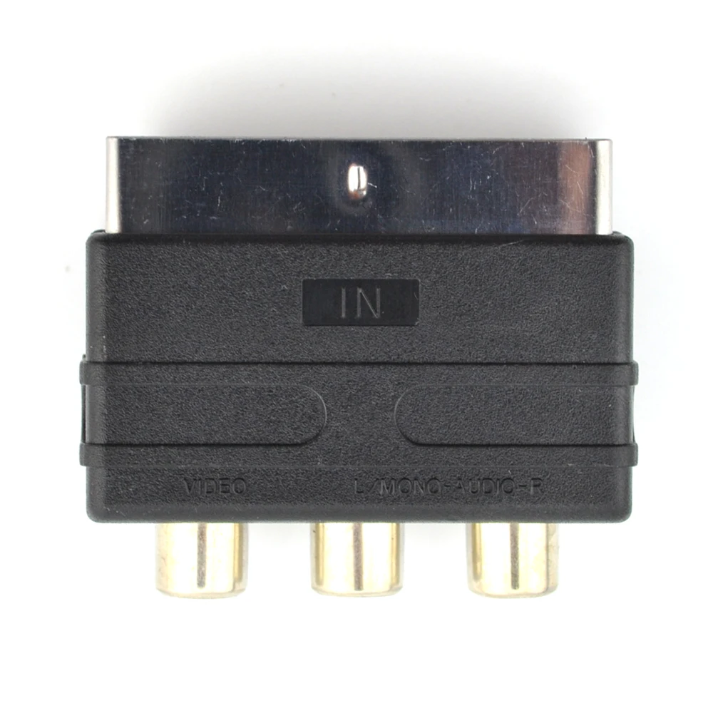 Для PlayStation 4 PS4 Wii TV DVD Cinpel Scart to turn 3RCA Универсальный стандартный конвертер |