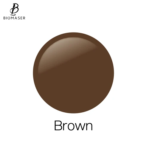 Brown Color Biomaser 5 шт./кор., микро лезвия, Перманентный макияж, пигмент, профессиональное коричневое чернил для татуажа бровей/Подводка для глаз/губ Pigmento Цвет татуировки, серебряные ювелирные изделия, поставка - Цвет: Brown Color