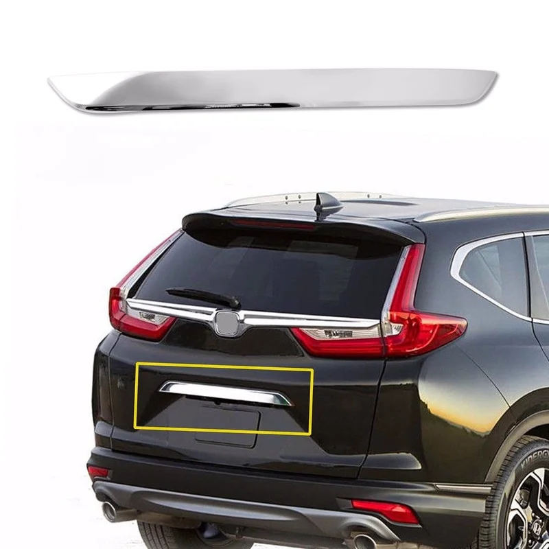 1 шт. хромированная Задняя Крышка багажника Bazel Накладка для 2017 2018 Honda CRV