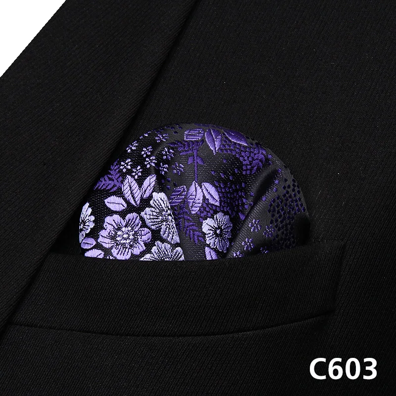 Платок для свадебной вечеринки # C6 Классический Карманный платок с цветочным