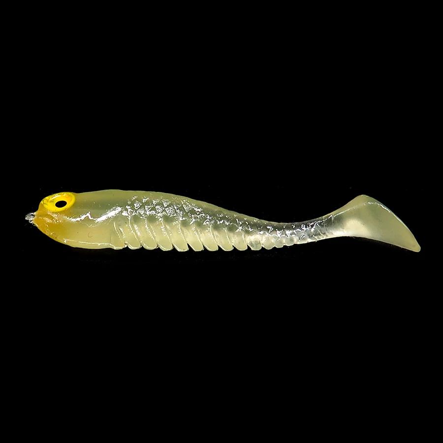 Minfishing 10 шт./упак. гибкая мягкая силиконовая маленькая рыба светящаяся воблер