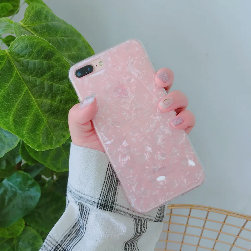 YESPURE модный Ракушечный чехол для телефона Apple iphone X 6 7 8 Plus задняя крышка Роскошные