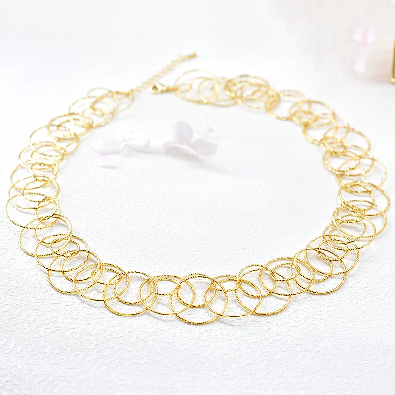 Sunny Jewelry Classic Collar Sets Fashion Necklaces Bracelet Set For Women Round Circle Wedding Engagement | Украшения и