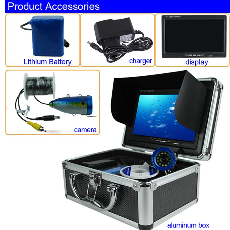 Рыболокатор подводная камера/система монитора 15 м рыболокатор камера 7 &quotHD
