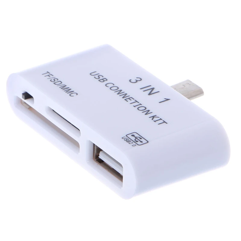 3 в 1 OTG Micro USB 2 0 устройство для чтения карт SD/TF/MMC адаптер зарядки|Картридеры| |