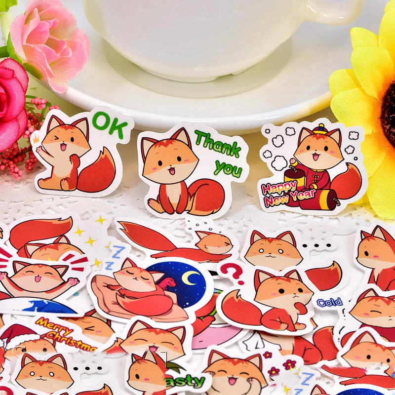 

Набор стикеров лисички ZYXHZ 40 шт