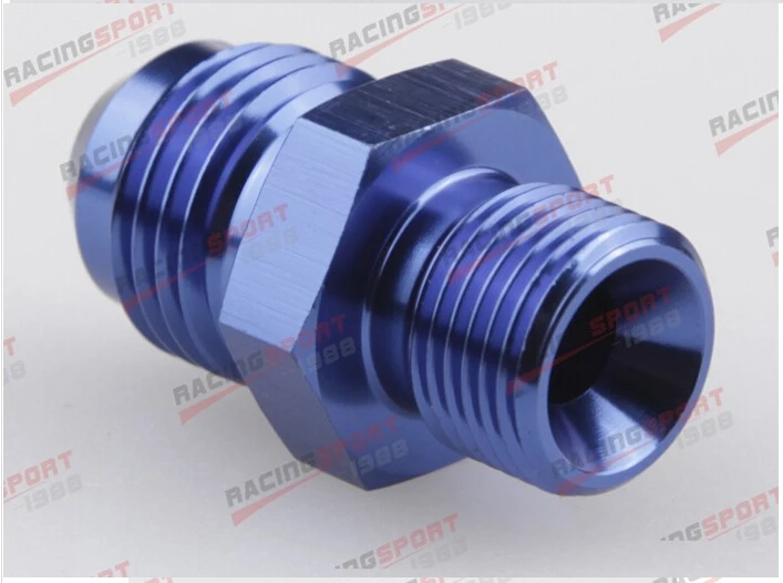 

Male -6 AN 6AN Flare To M14 x 1.25 Metric Straight Fitting blue