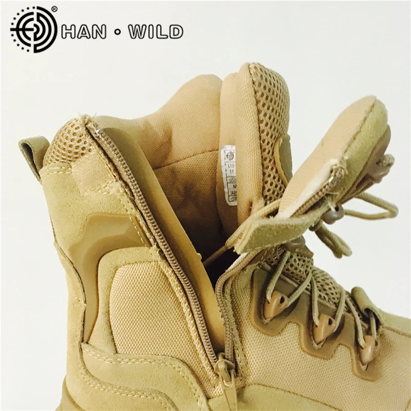 

Men's Desert Combat Boots Genuine Leather Army Boots Shoes Men High Military Tactical Hiking Boots Coturnos Masculino