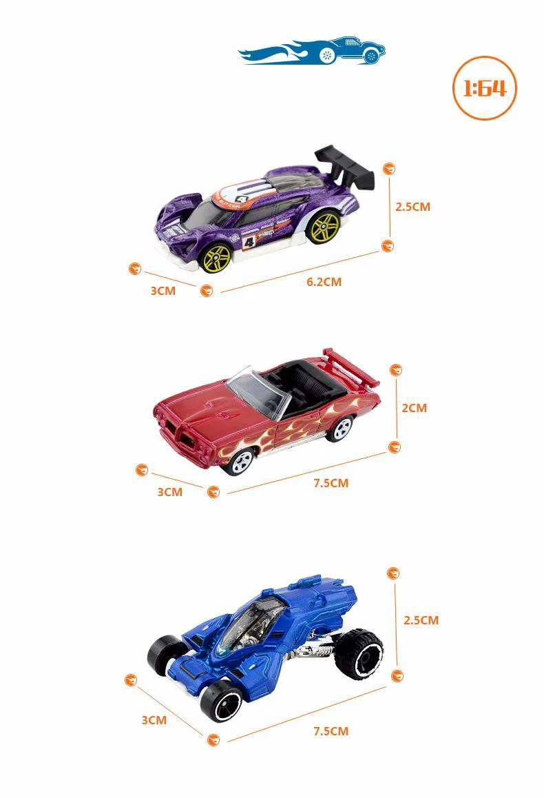 Hot Wheels track ESS BSC 10-Car Pack 1: 64 мини-модель автомобиля детские игрушки для детей Diecast Brinquedos Hotwheels подарок на день рождения 54886