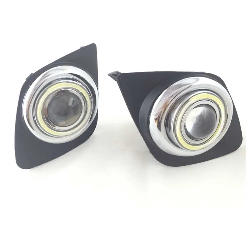 Для Toyota RAV4 RAV 4 2009 2011 LED COB Angel Eyes DRL желтый сигнасветильник H11 Галогенные/ксеноновые