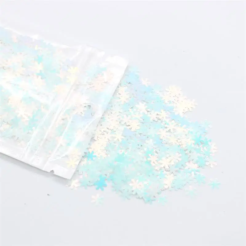 Плоские Блестки в форме снежинки из ПВХ 20 г|Украшение| |