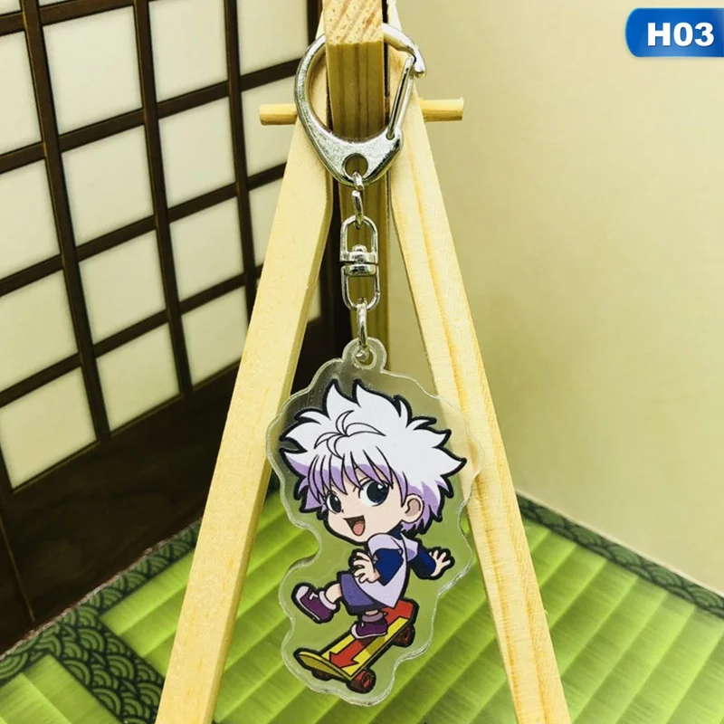 3 Охотник х Охотник аниме Killua Zoldyck Kurapika брелки двусторонний брелок косплей акриловый кулон брелок - Цвет: 3