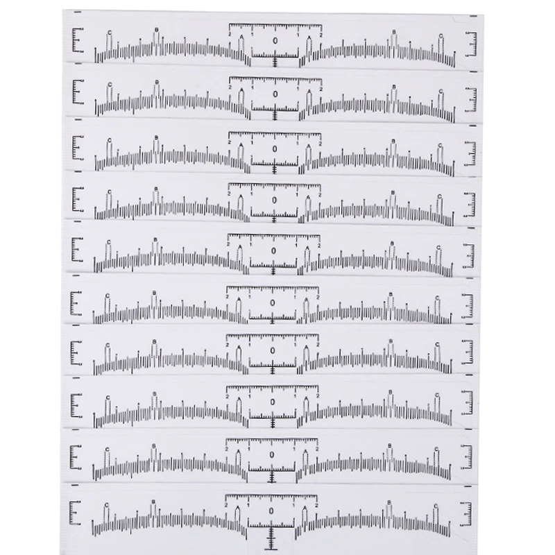 100 шт. одноразовые микроблейдинг для бровей|eyebrow ruler|microblading disposableeyebrow permanent makeup |