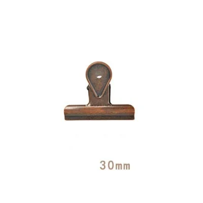 red bronze 30mm Ретро бронзовые черные матовые металлические зажимы ласточкин хвост канцелярский бумажный органайзер для документов скоросшиватель зажим школьные офисные принадлежности для хранения - Цвет: red bronze 30mm