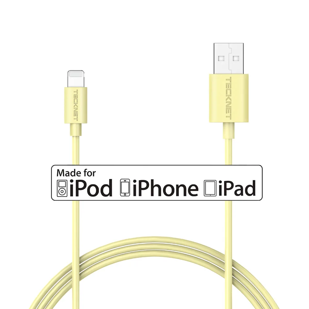 TeckNet кабель с сертификацией MFi 1 м USB зарядное устройство кабель для IOS10 iPhone XR X XS MAX 8 7 5 6 6S Plus 2.4A Быстрая зарядка кабель для передачи данных