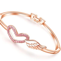 new year new lovers gift love rose gold bracelet