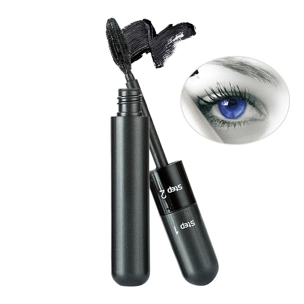 Aikimuse New Makeup 2in1 Stretch Warping Thick Waterproof Long Lasting Lengthen Eyelashes Easy Remove Mascara Beauty Eyelash |