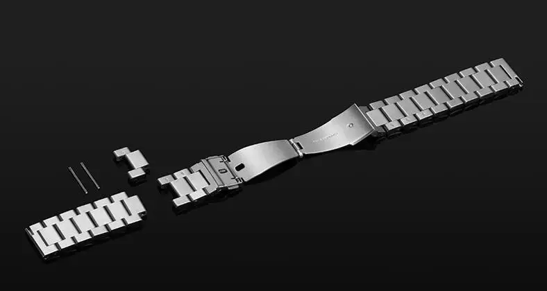 7 шт./упак. ремешок для часов из нержавеющей стали для Xiaomi Huami amazfit bip Youth Metal replacment наручный защитный ремень Чехол+ пленка для экрана