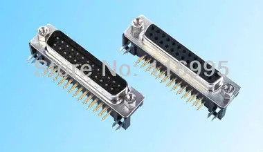 Бесплатная доставка 5 шт. 25PIN оптовая продажа правый угол Женский DR25 D sub PCB