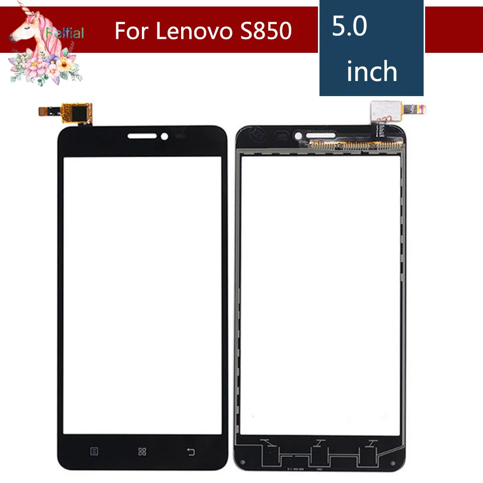 5 0 &quotдля Lenovo S850 S 850 жк сенсорный экран дигитайзер датчик внешнее стекло сменная