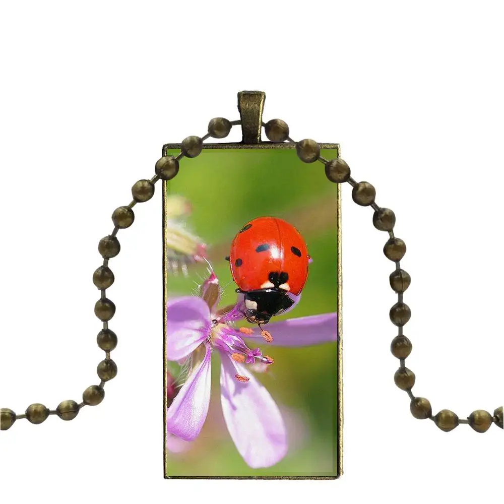 Для девочек подарок стильные божьи коровки Леди Баг бренд бронзовый цвет