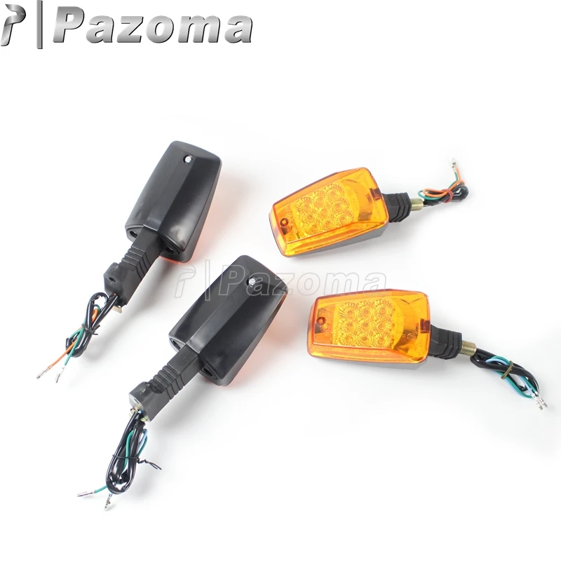 Pazoma New Motorcycle Front and Rear 12V LED Turn Signal Indicators Light Amber for MZ ETZ 251 | Автомобили и мотоциклы
