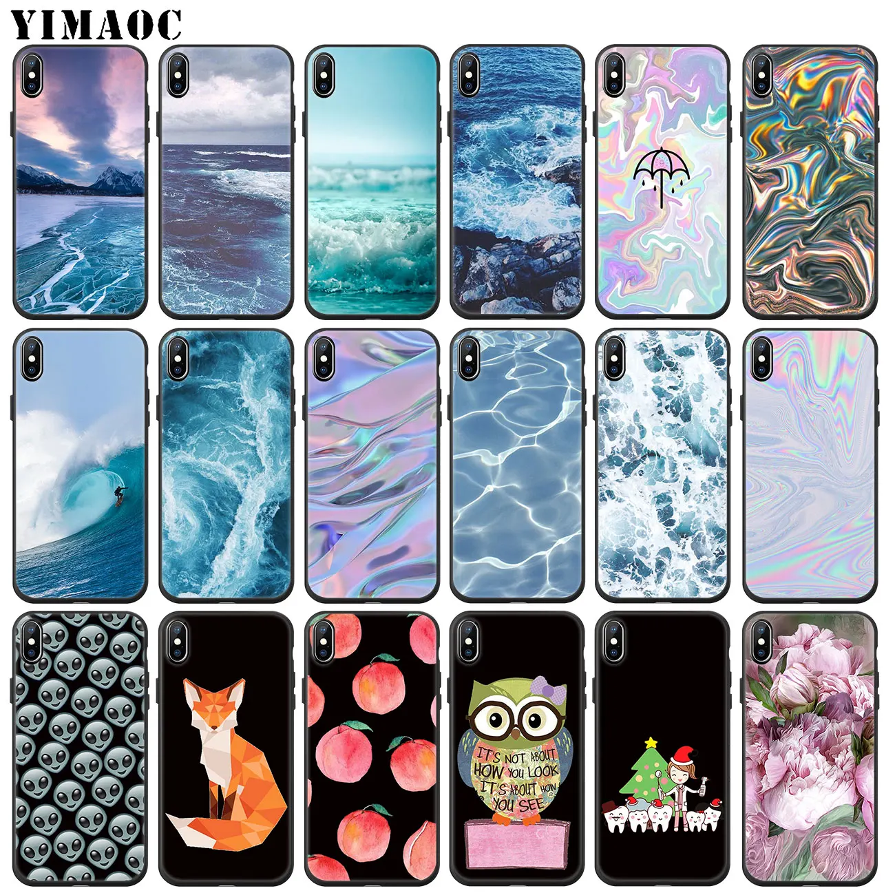YIMAOC волны океан вода Мягкий силиконовый чехол для телефона iPhone 11 Pro XS Max XR X 6 6S 7 8 Plus
