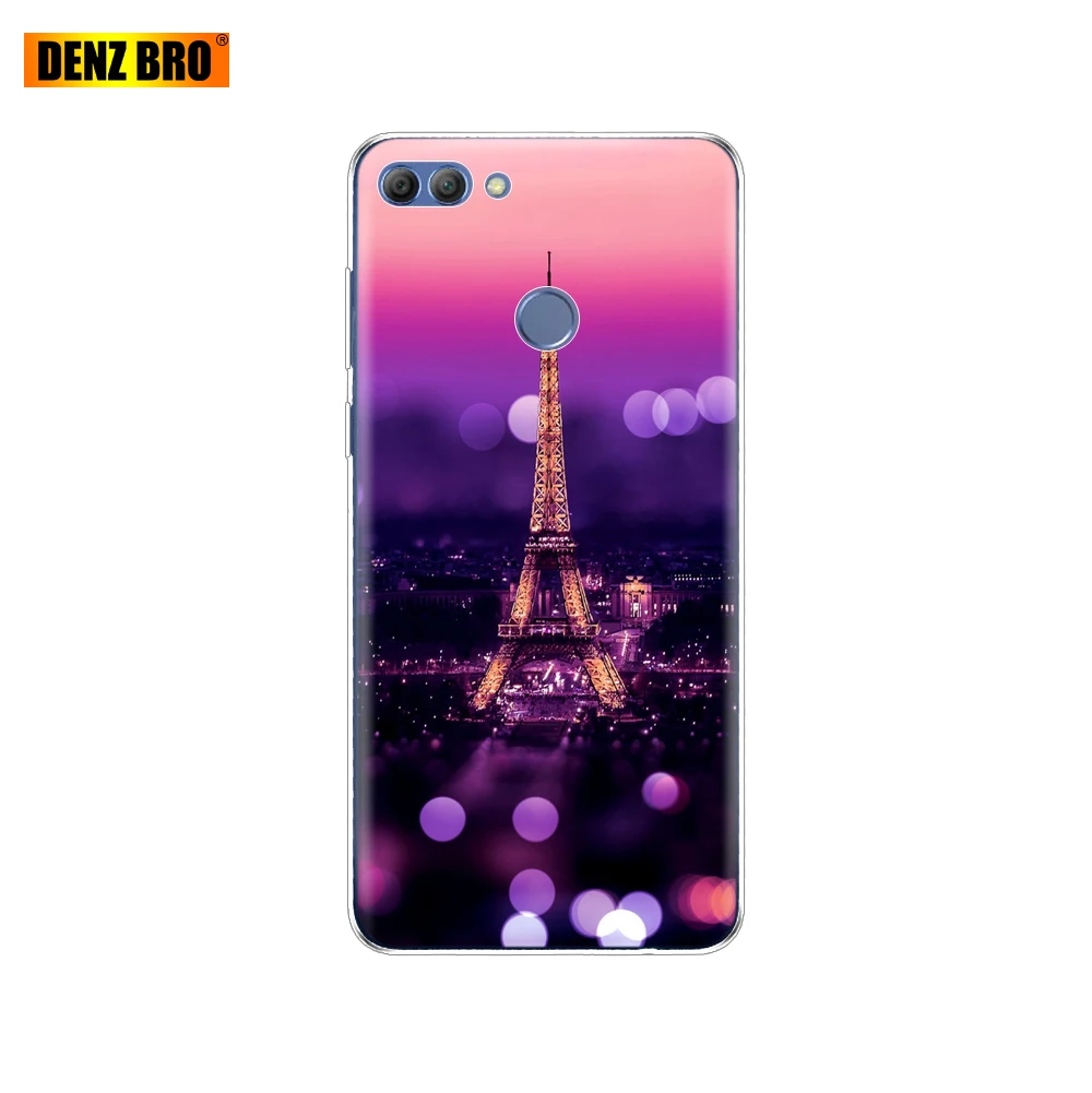 61881 Чехол для huawei P smart Enjoy 7 S, Мягкий ТПУ силиконовый чехол на заднюю панель, чехол для телефона 360, полный защитный прозрачный чехол с рисунком, бампер - Цвет: 61881