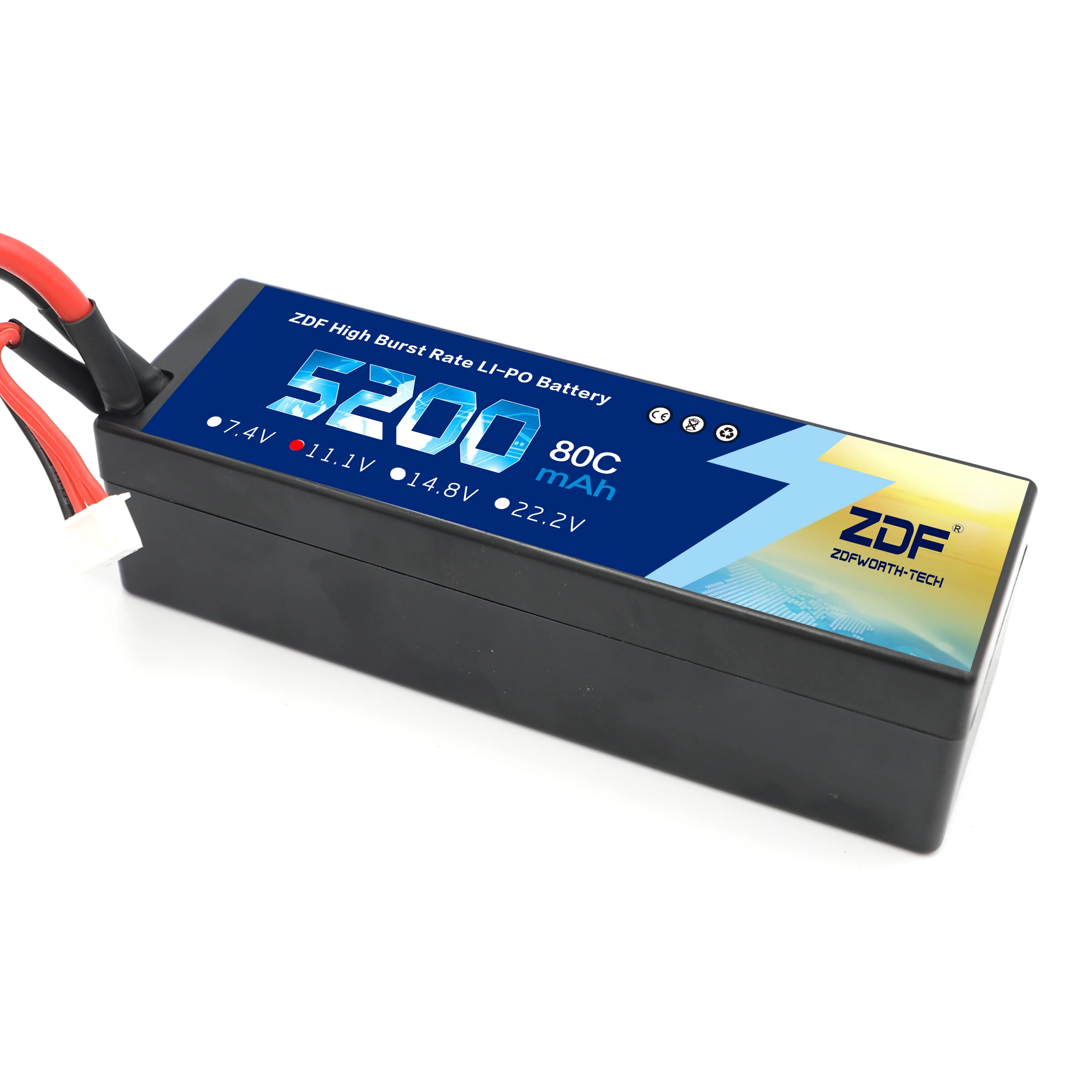 Лучшая качественная колючая проволока Lipo Батарея 7 4 V 11 1 14 8 5200 мА/ч 6200 мАч на
