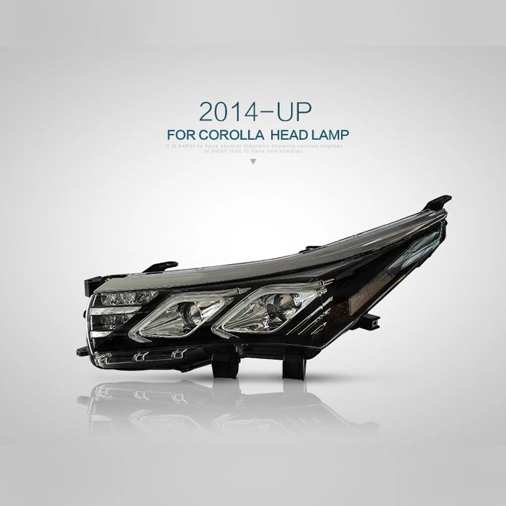 Светодиодный налобный фонарь в сборе для TOYOTA COROLLA 2014 2015 2016 2017 2018|Фара авто сборе| |