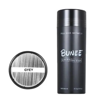 grey hair fiber Волокна волос загуститель для роста волос распылитель для порошка для волос от облысения на кератиновых пластинах, противодействие обработки продуктов 10 Цвета 27,5 г - Цвет: grey hair fiber