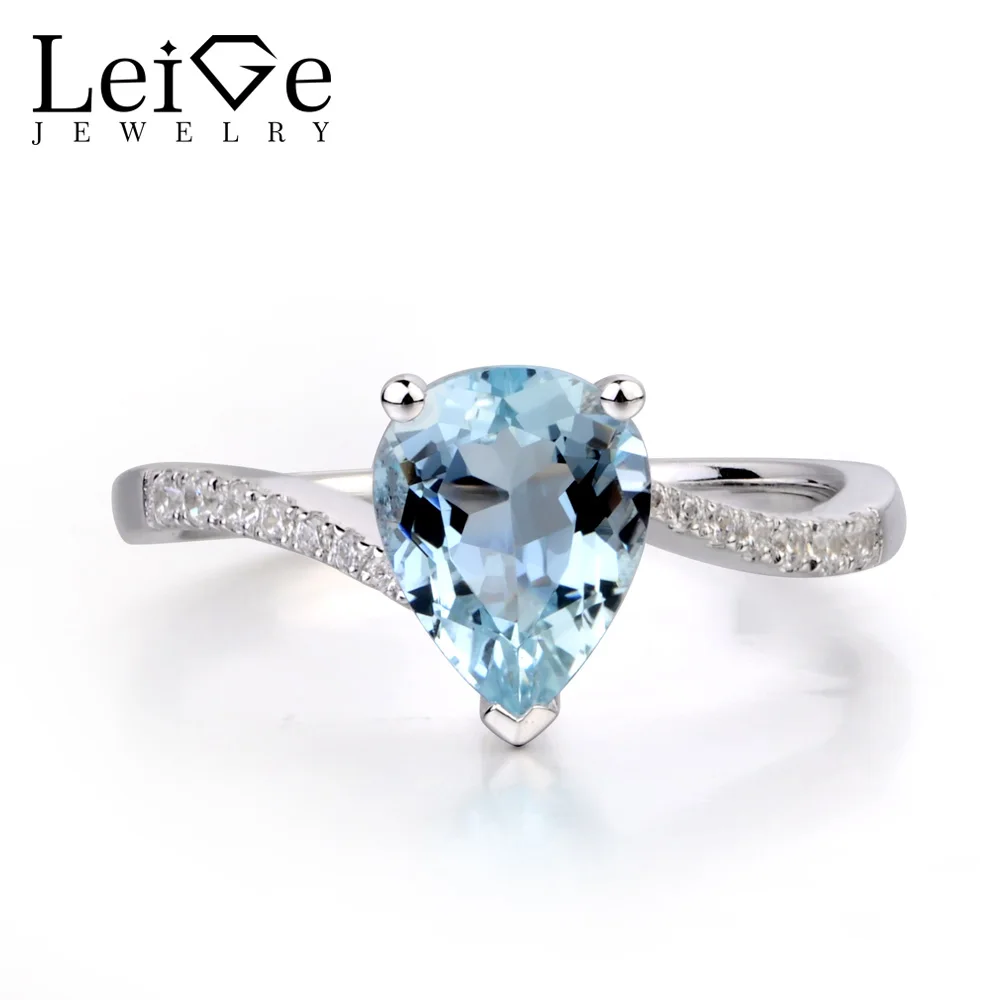 Женское кольцо из серебра 925 пробы с натуральным аквамарином|ring for|rings for womenring women |