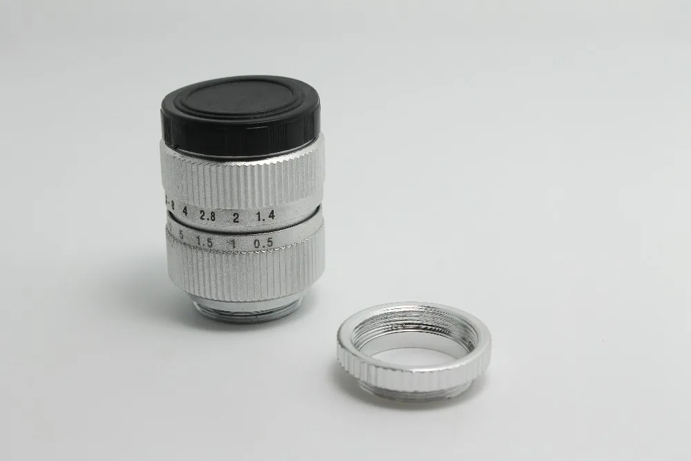 FUJIAN 50 мм F/1 4 C крепление CCTV 2/3 &quotобъектив для Sony NEX E камеры 3 Серебро Бесплатная