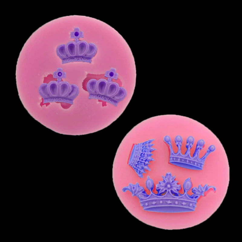 Силиконовая форма для выпечки короны 3d мягкая изготовления конфет шоколадных