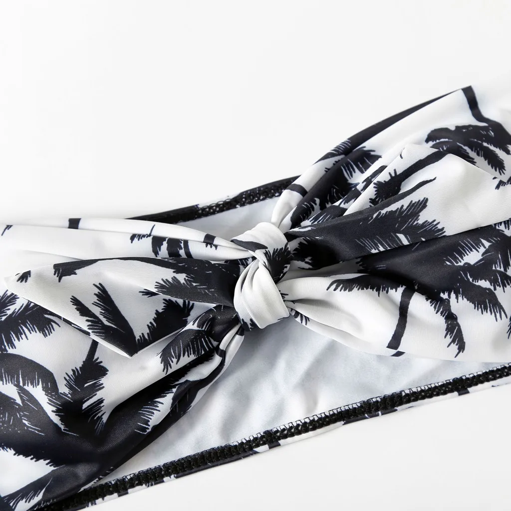 Женский комплект бикини с принтом кокосового ореха модный пикантный купальный